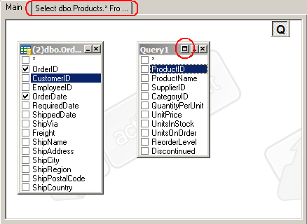Getting access to a derived table