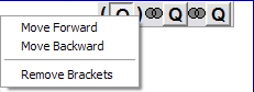 Operations with brackets