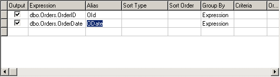 Defining field aliases