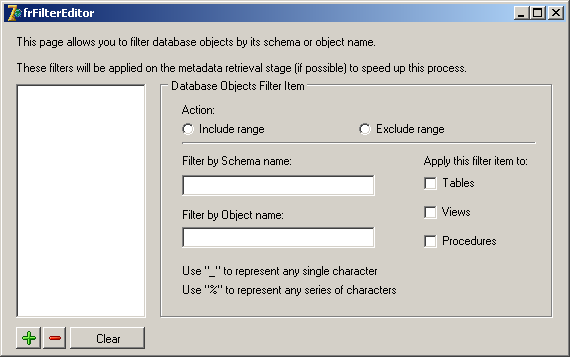 Edit Metadata Filter Form