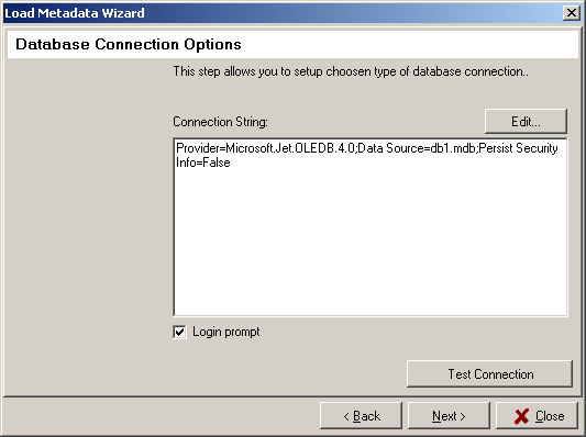 Load Metadata Wizard Step 4