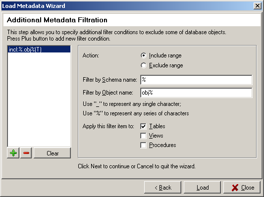 Load Metadata Wizard Step 6