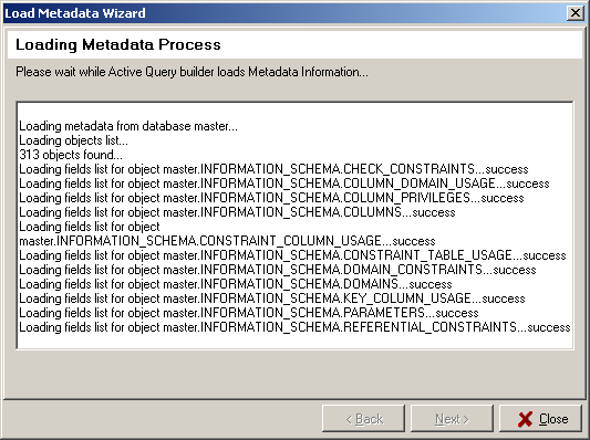 Load Metadata Wizard Step 7