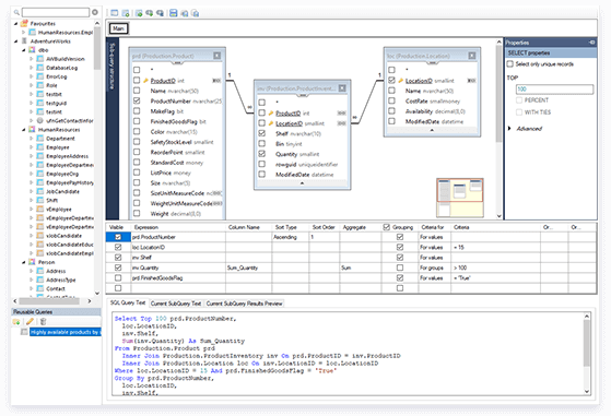 Active Query Builder desktop demo