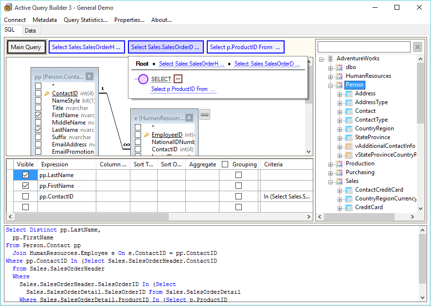 Active Query Builder 3: new major version for WinForms and WPF is out. Download and try now!